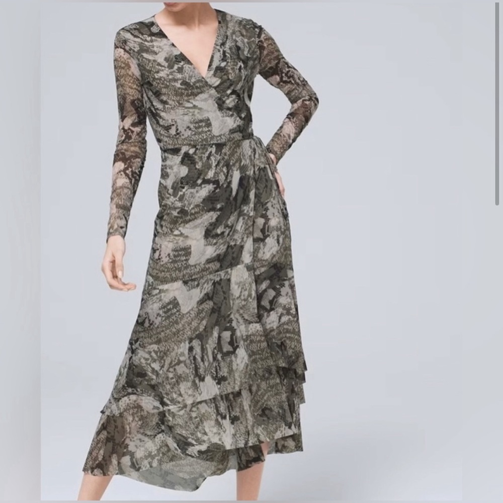 White House black market wrap dress 4p